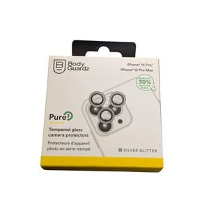 V9-N Bodyguardz Temp. Glass Camera Protector iPhone‎ 15 Pro Max / 15 Pro GLITTER